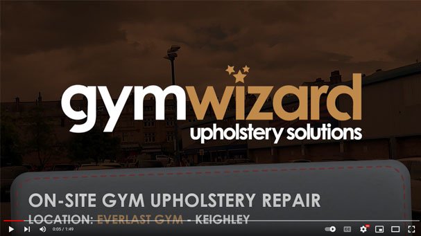 On-site gym upholstery repair